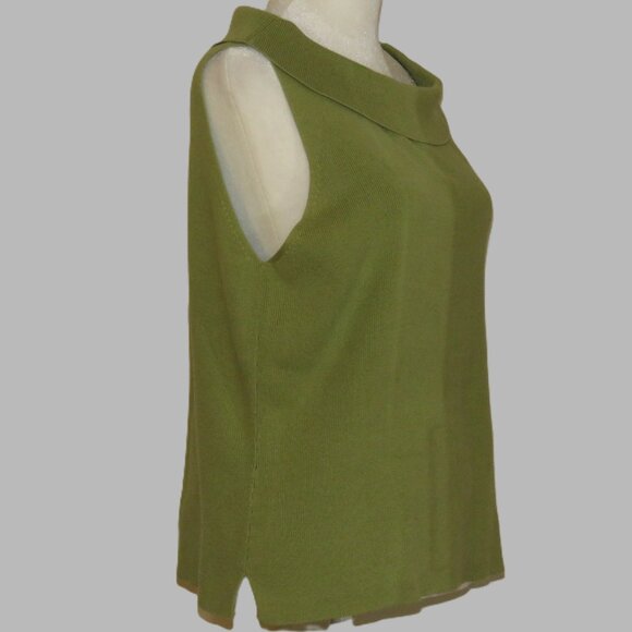 Chistopher & Banks Women's Sleeveless Sweater Blouse Size L (C341) - Picture 3 of 6